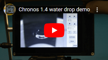 Water drop demo using Chronos camera