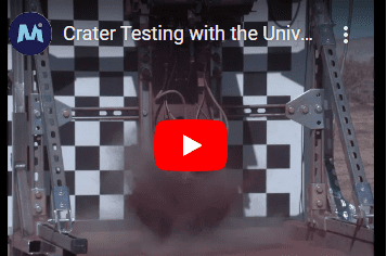 Crater testing using Chronos camera