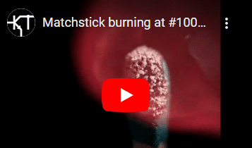 Matchstick burning capture using Chronos camera