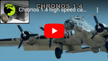 Plane flight captured in slow motion using Chronos.